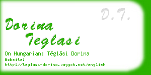 dorina teglasi business card